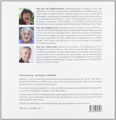 Hauserneuerung - Ökologische Baupraxis.