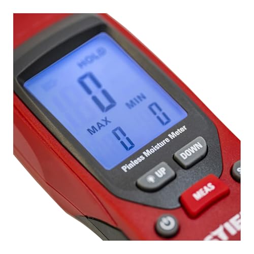 STIER Feuchtigkeitsmessgerät, bis 40 mm Tiefe, Messbereich 0-100, LCD-Display, praktische Alarm- & Hold-Funktionen, batteriebetrieben, Off-Modus nach 30 Sekunden Nichtnutzung